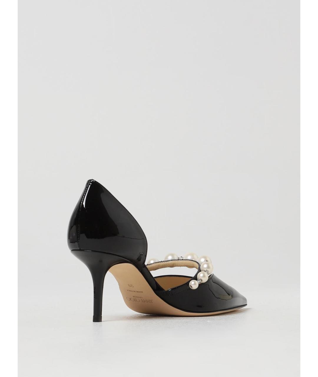 JIMMY CHOO Черные туфли из лакированной кожи, фото 3