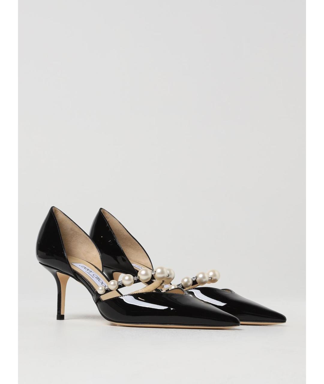 JIMMY CHOO Черные туфли из лакированной кожи, фото 2