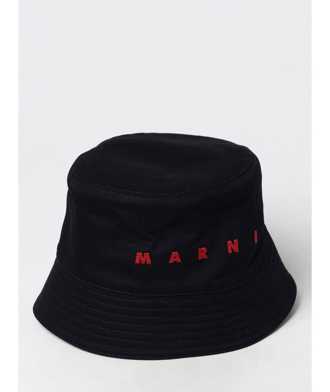 MARNI Черная хлопковая шляпа, фото 2
