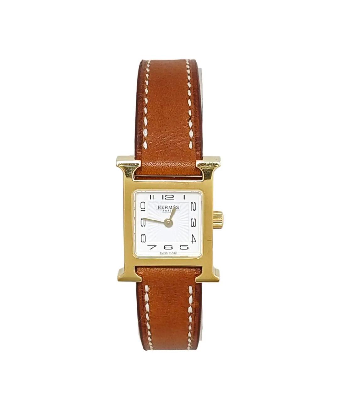 HERMES Коричневые часы, фото 1