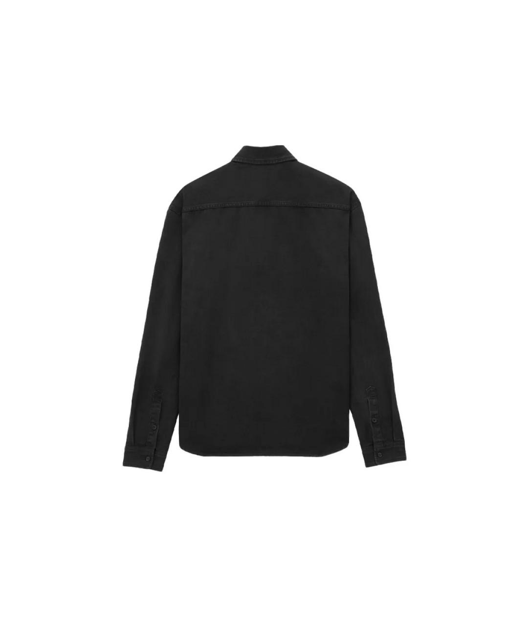 SAINT LAURENT Черная хлопковая кэжуал рубашка, фото 2