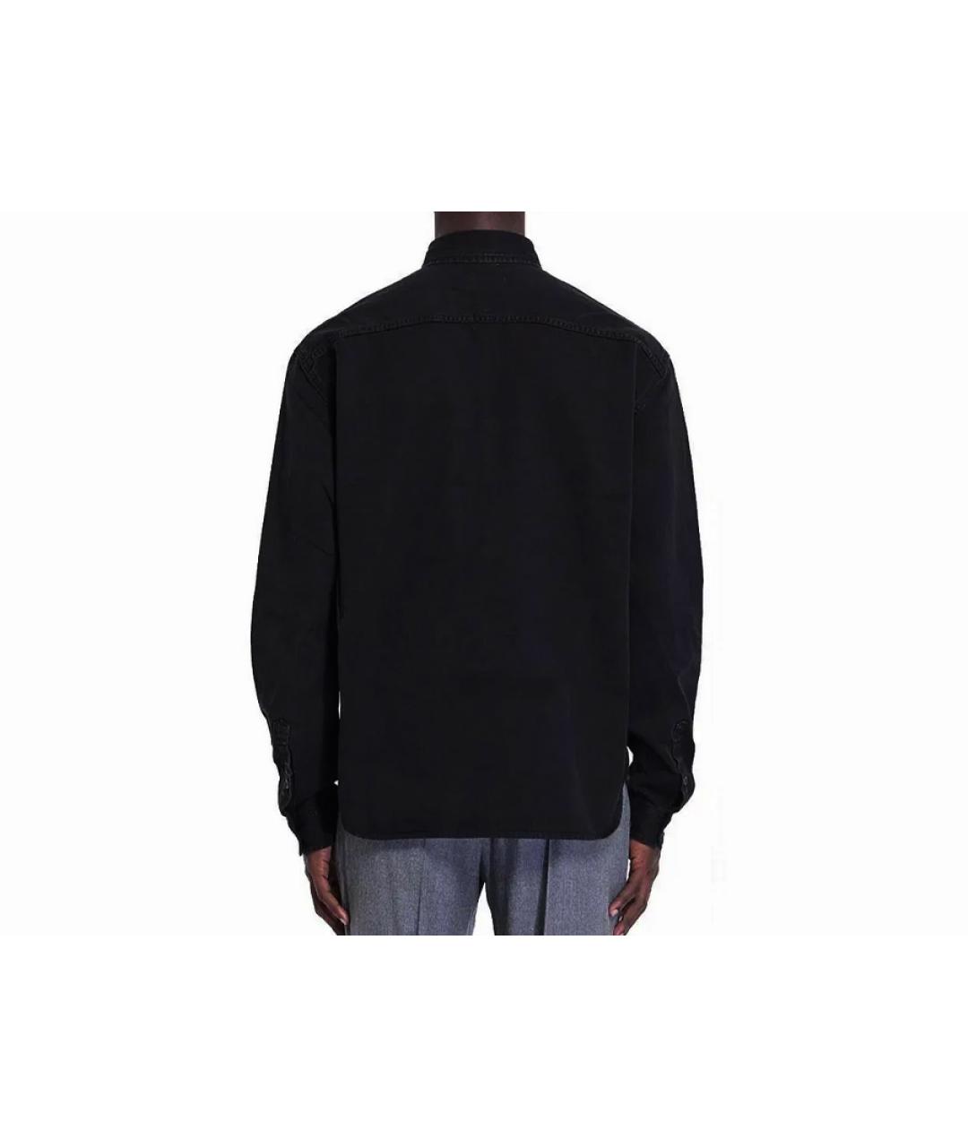 SAINT LAURENT Черная хлопковая кэжуал рубашка, фото 4