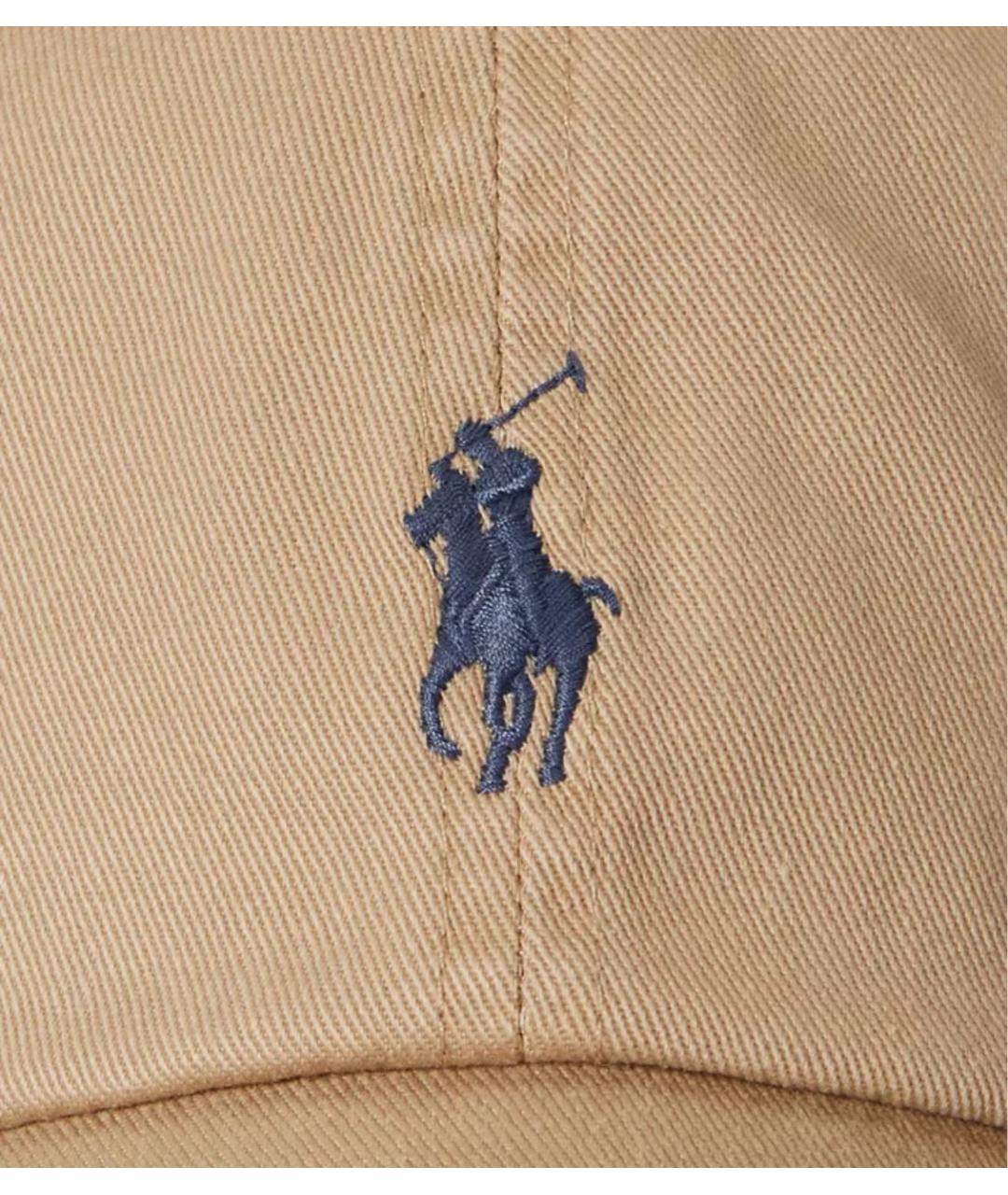 POLO RALPH LAUREN Бежевая хлопковая кепка/бейсболка, фото 3