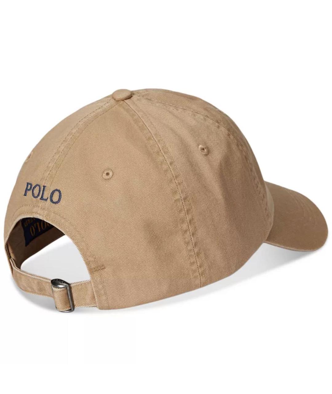 POLO RALPH LAUREN Бежевая хлопковая кепка/бейсболка, фото 2