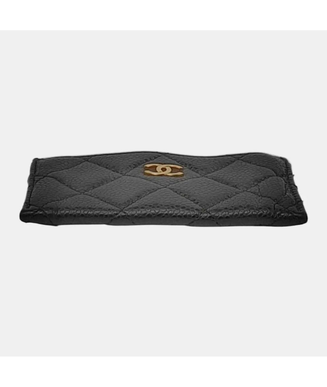 CHANEL Черный кожаный кардхолдер, фото 5