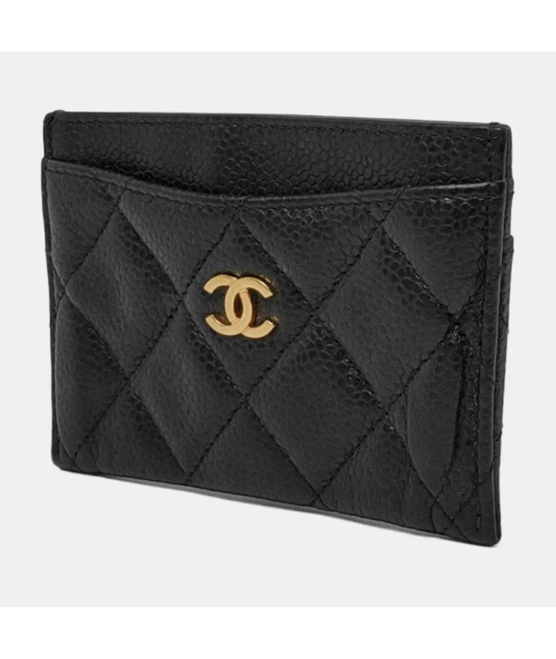 CHANEL Черный кожаный кардхолдер, фото 2