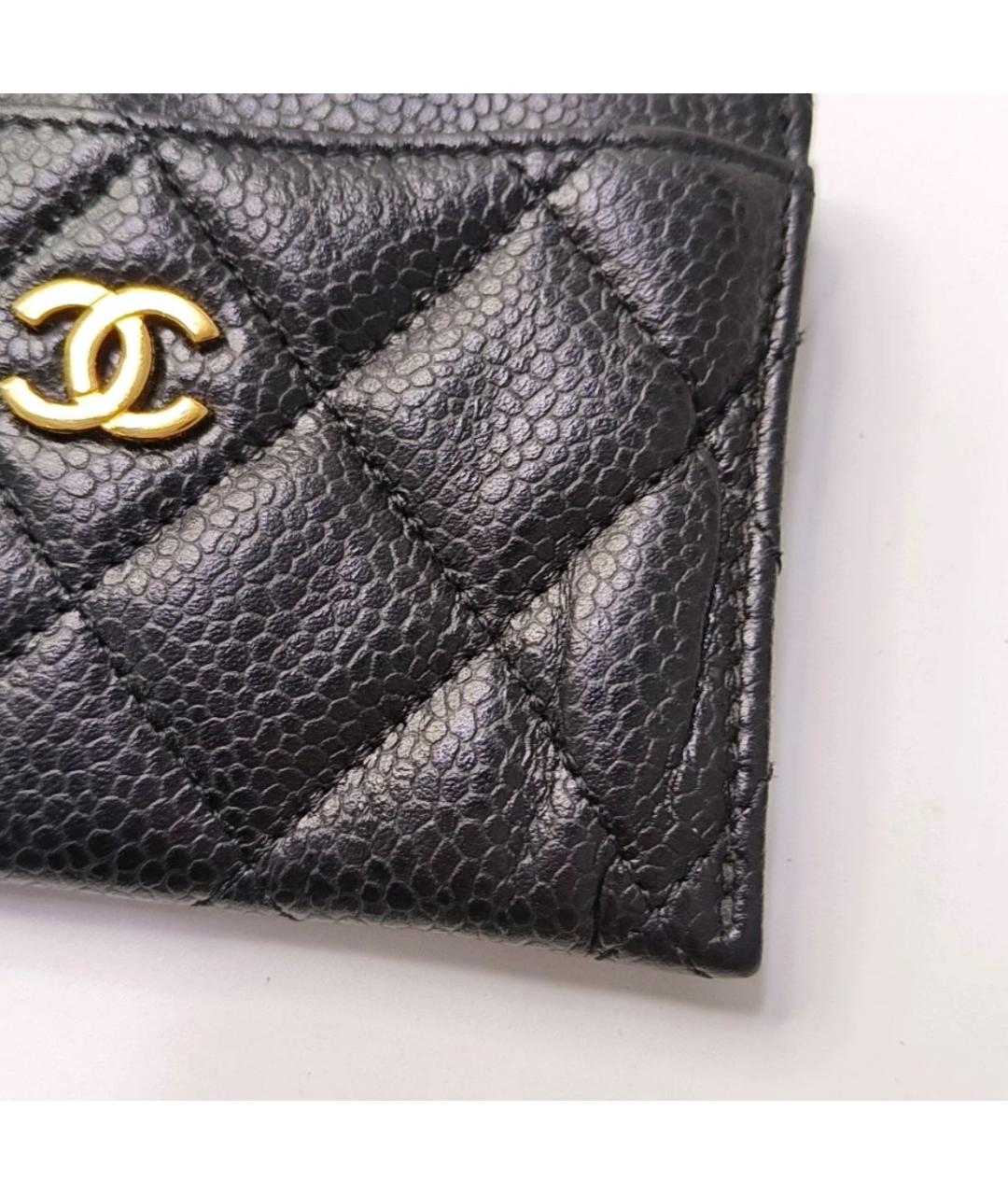 CHANEL Черный кожаный кардхолдер, фото 7