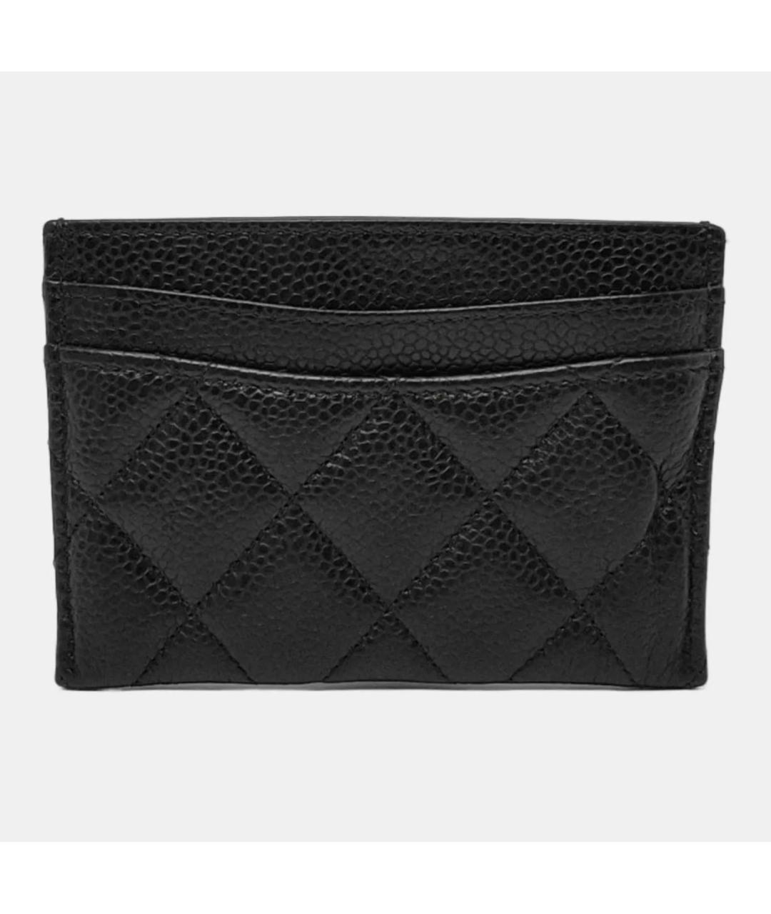 CHANEL Черный кожаный кардхолдер, фото 4