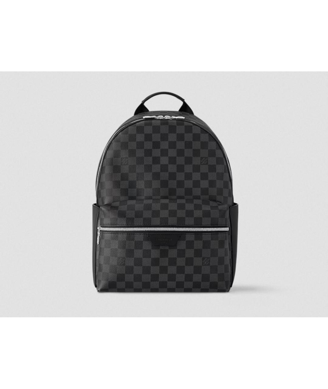 LOUIS VUITTON Черный кожаный рюкзак, фото 9
