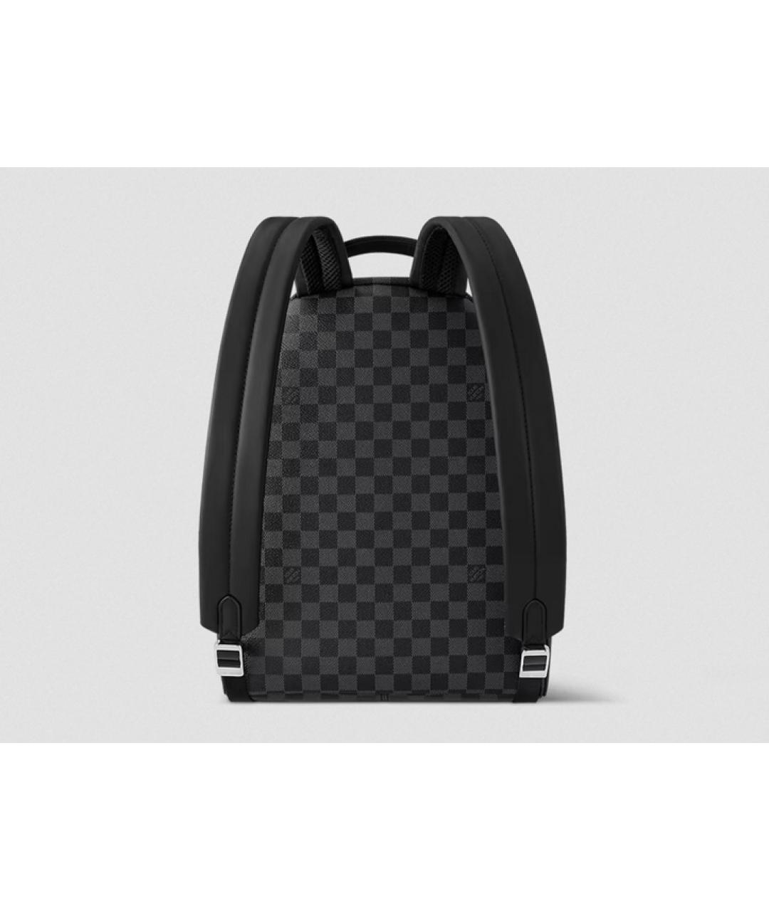 LOUIS VUITTON Черный кожаный рюкзак, фото 2