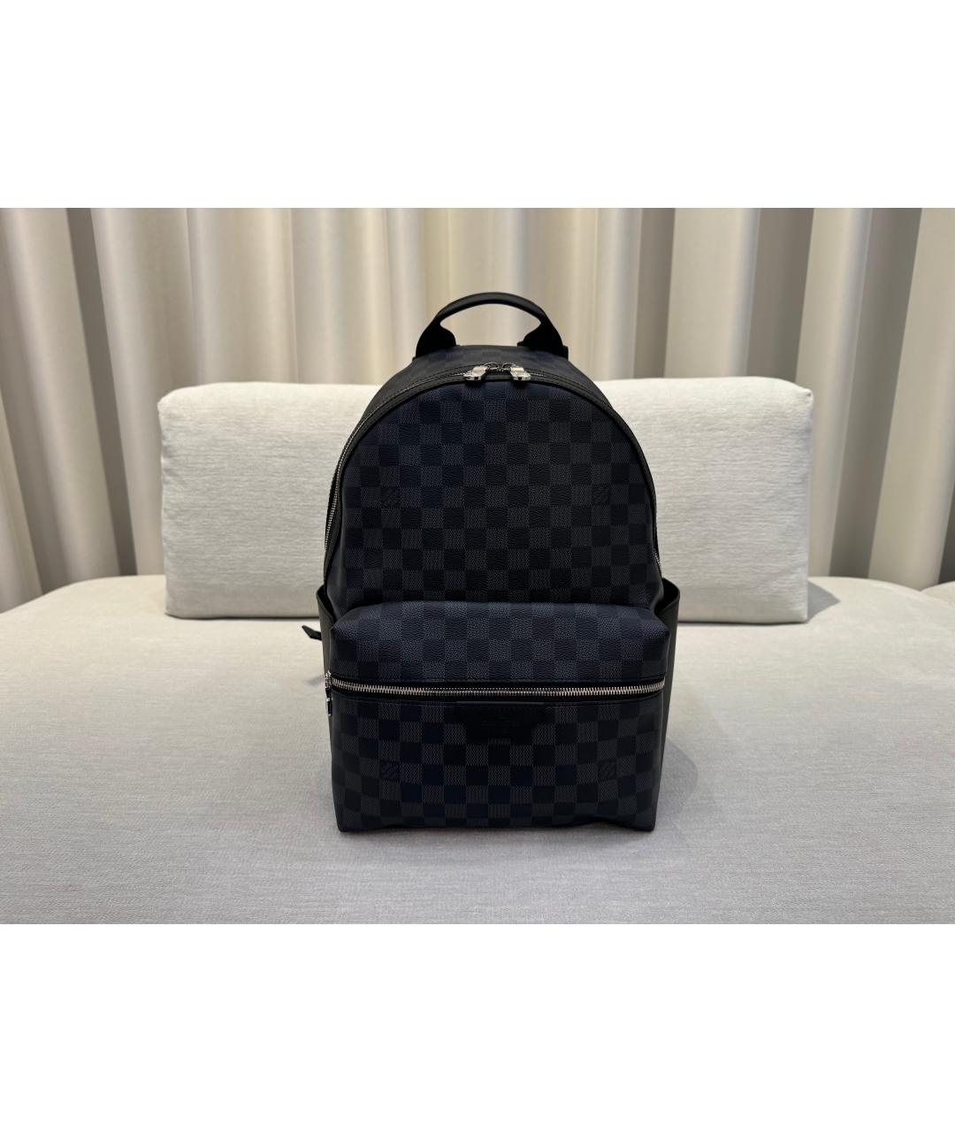 LOUIS VUITTON Черный кожаный рюкзак, фото 4