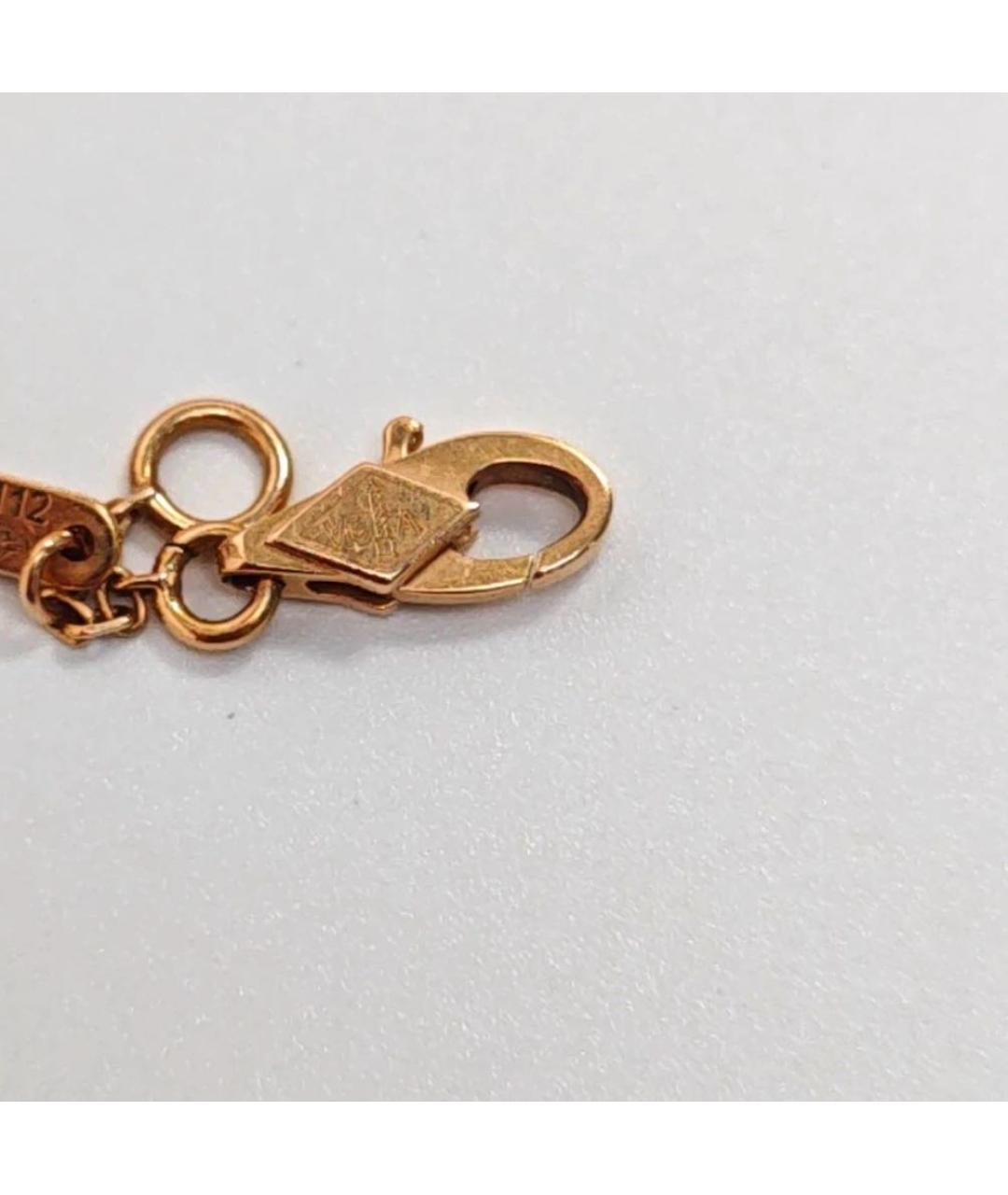 VAN CLEEF & ARPELS Бордовый браслет из желтого золота, фото 5