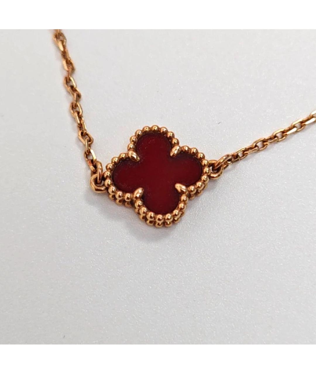 VAN CLEEF & ARPELS Бордовый браслет из желтого золота, фото 4