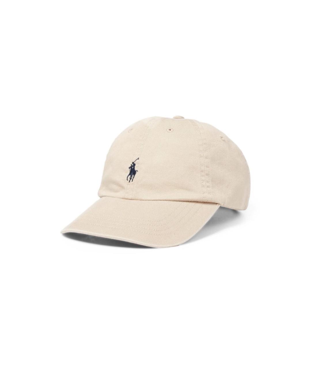 POLO RALPH LAUREN Бежевая хлопковая кепка, фото 1