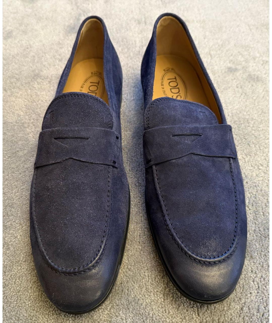 TOD'S Синие замшевые туфли, фото 2