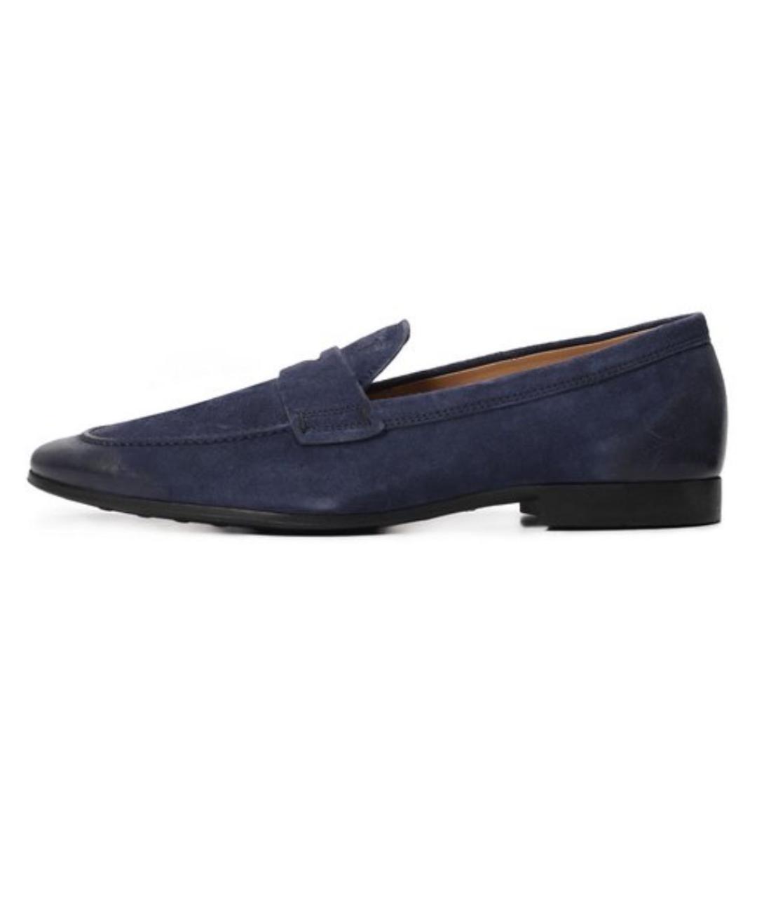 TOD'S Синие замшевые туфли, фото 9
