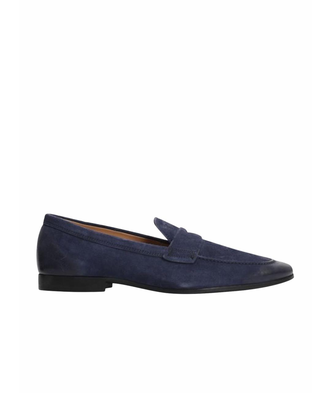 TOD'S Синие замшевые туфли, фото 1