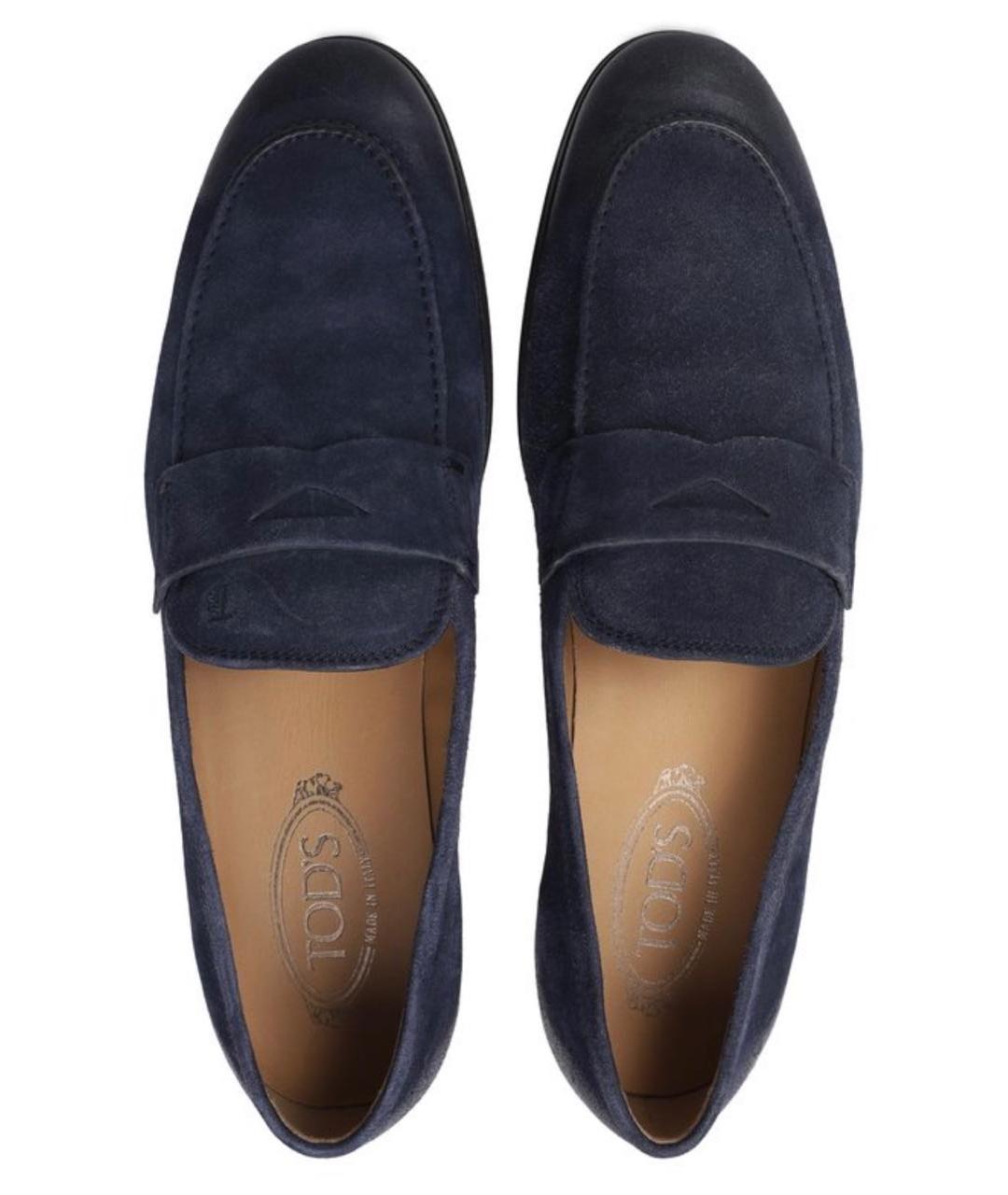 TOD'S Синие замшевые туфли, фото 3