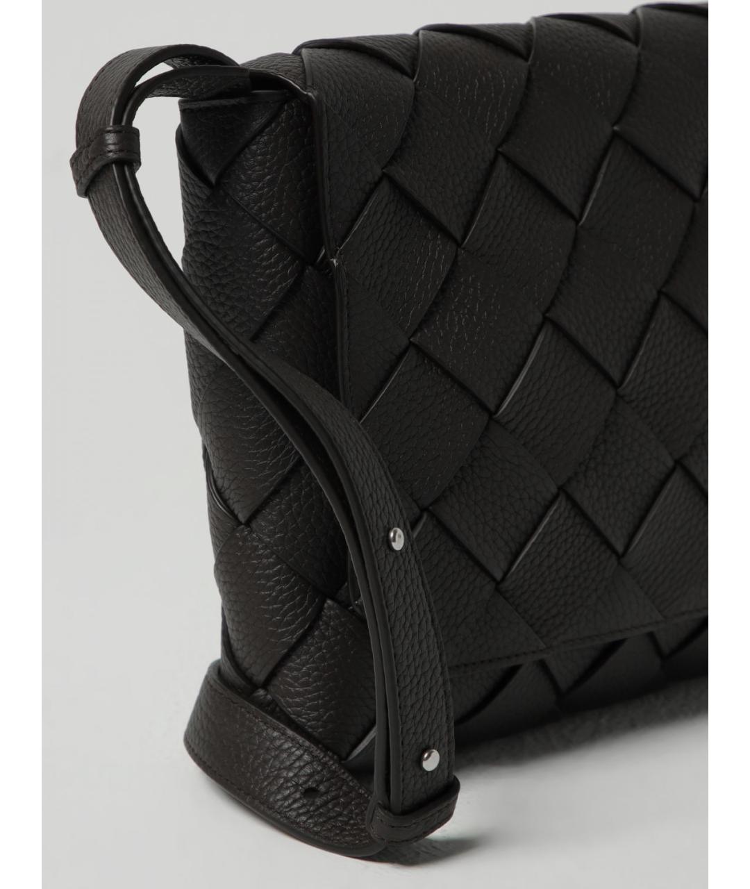BOTTEGA VENETA Коричневая кожаная сумка через плечо, фото 3