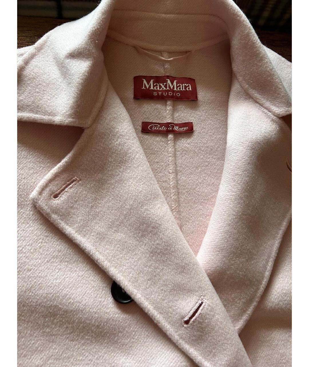 MAX MARA Розовое кашемировое пальто, фото 3