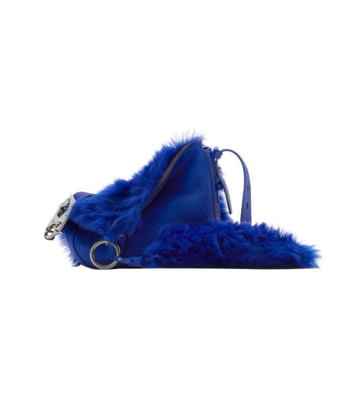 BURBERRY Синяя кожаная сумка через плечо, фото 1