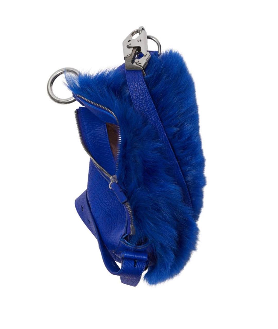 BURBERRY Синяя кожаная сумка через плечо, фото 4