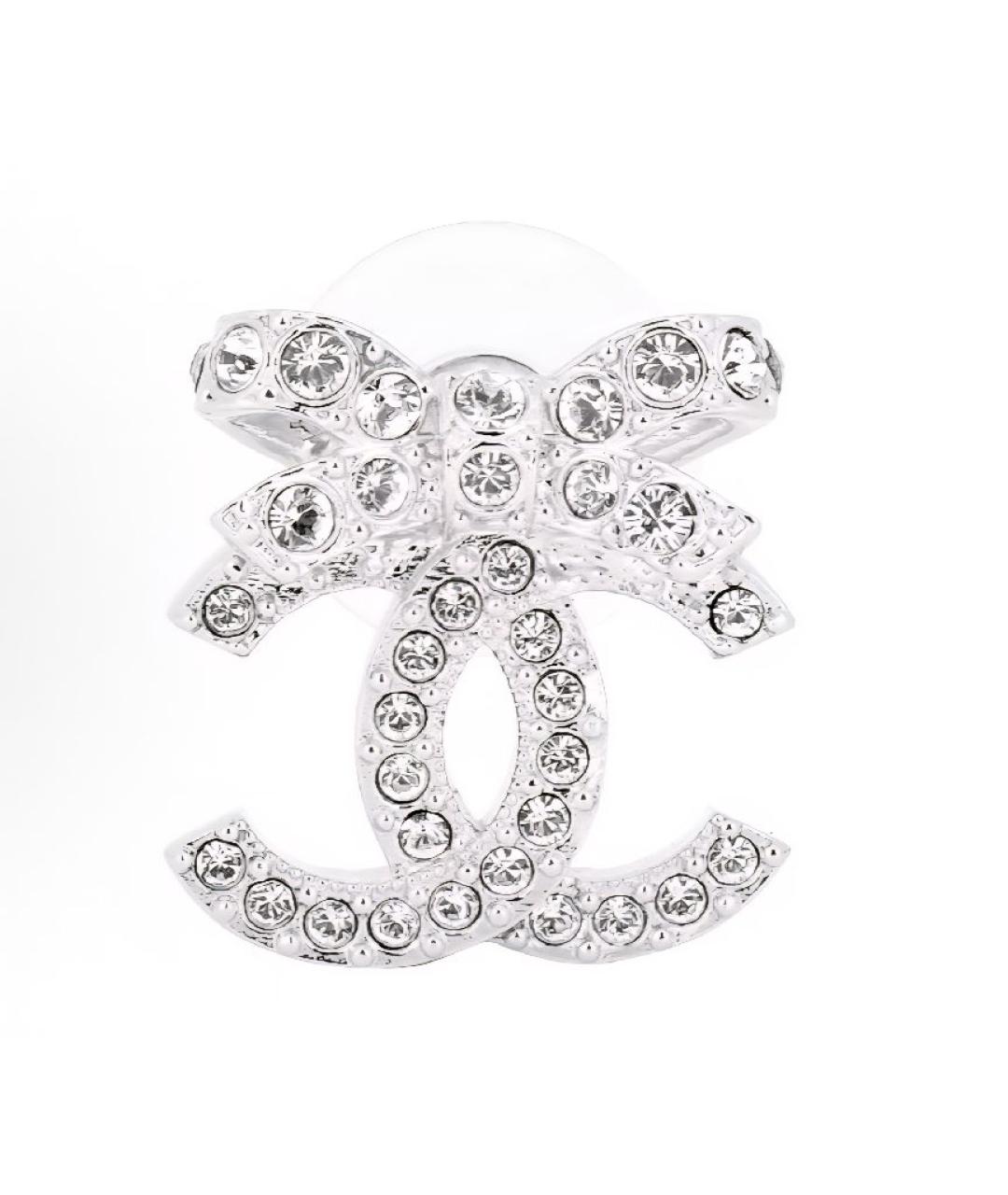 CHANEL Серебряные серьги, фото 2