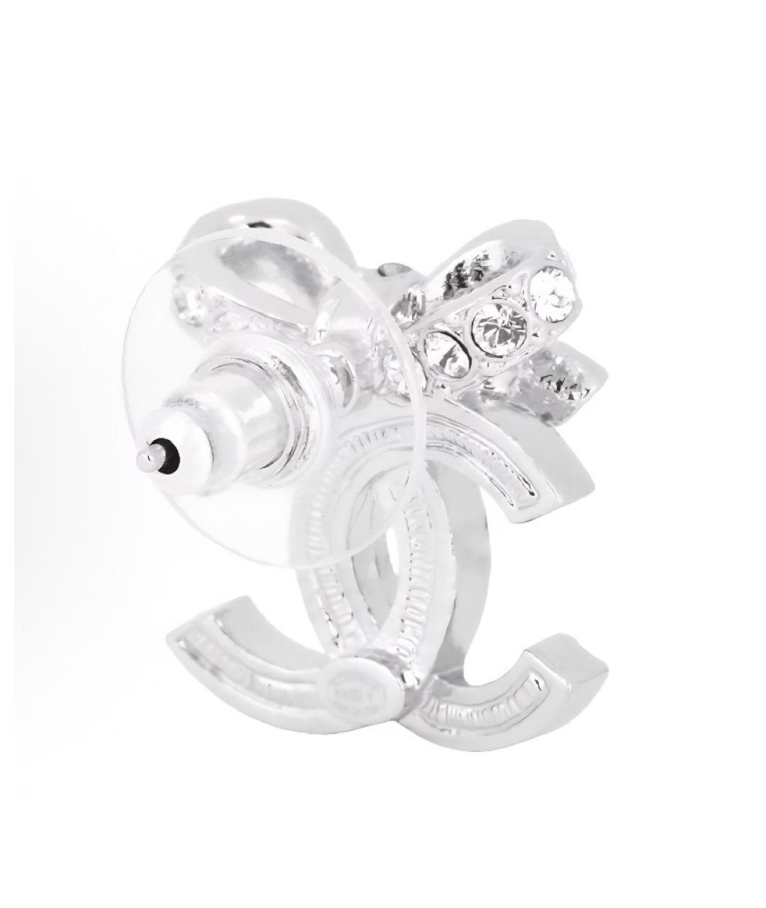 CHANEL Серебряные серьги, фото 3