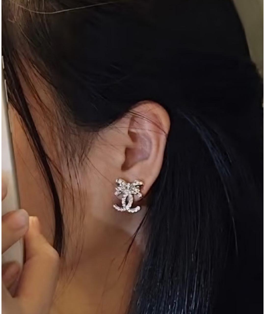 CHANEL Серебряные серьги, фото 8