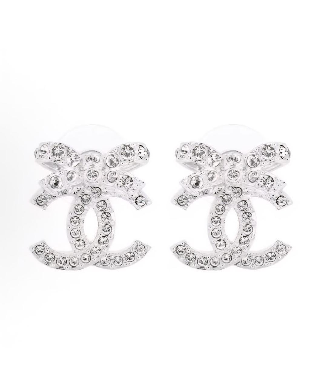 CHANEL Серебряные серьги, фото 1