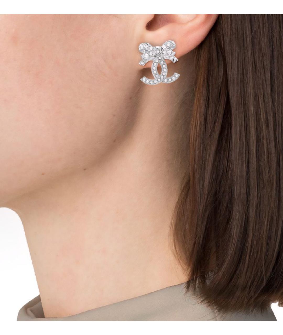 CHANEL Серебряные серьги, фото 5