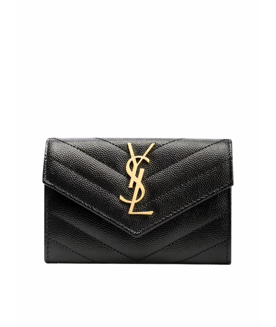 SAINT LAURENT Черный кошелек, фото 1