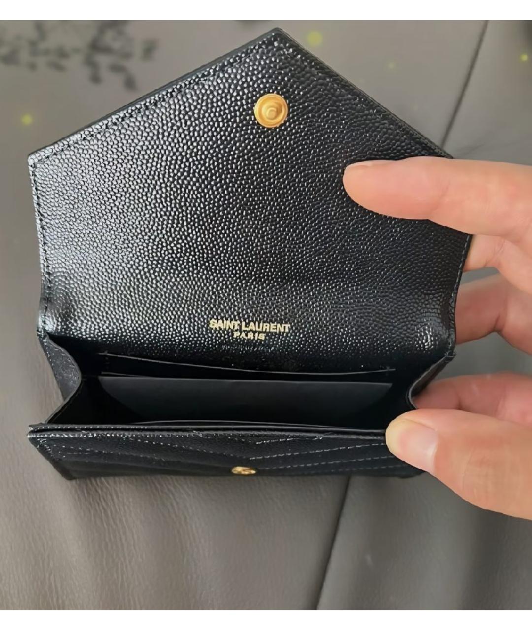SAINT LAURENT Черный кошелек, фото 7