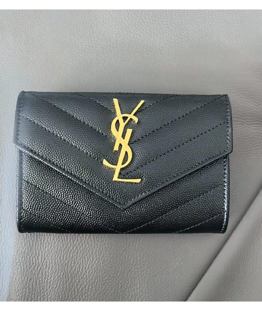 SAINT LAURENT Черный кошелек, фото 8