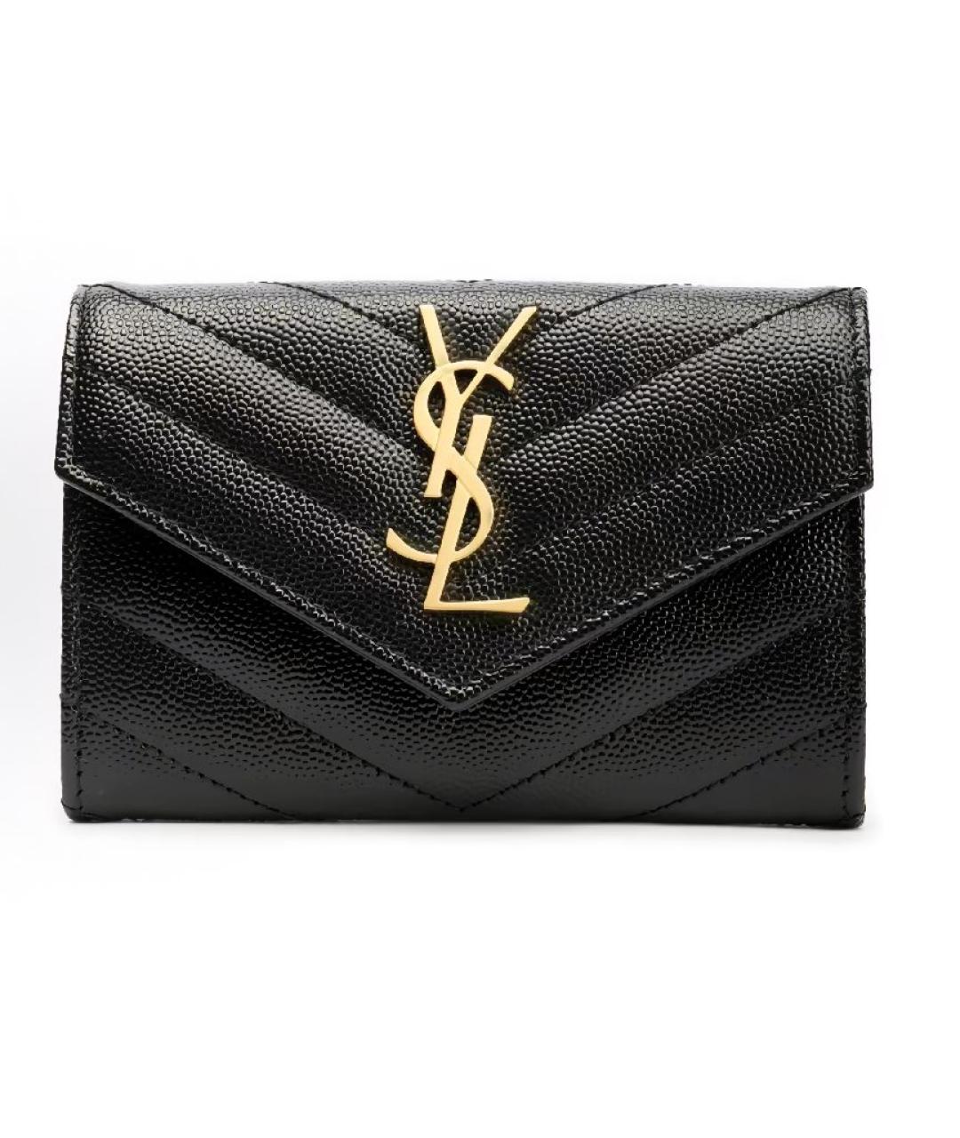 SAINT LAURENT Черный кошелек, фото 9