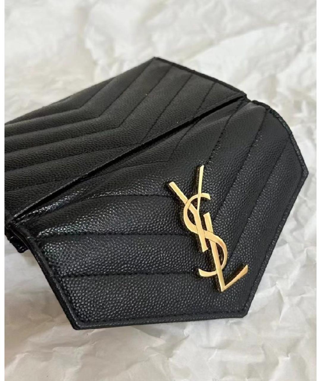 SAINT LAURENT Черный кошелек, фото 5