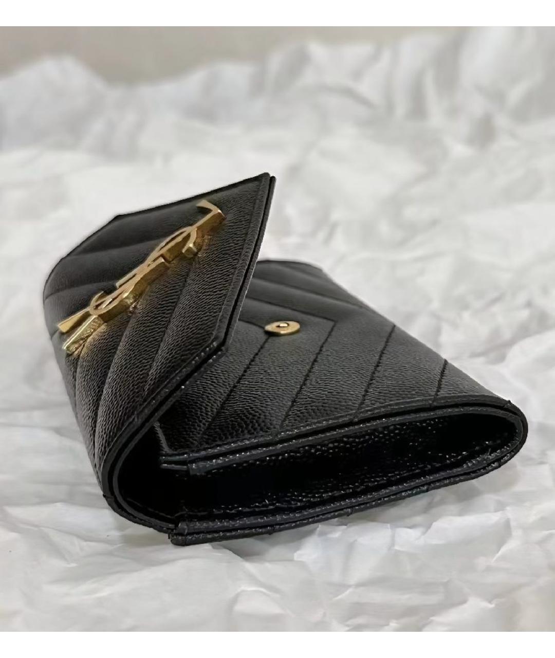 SAINT LAURENT Черный кошелек, фото 4