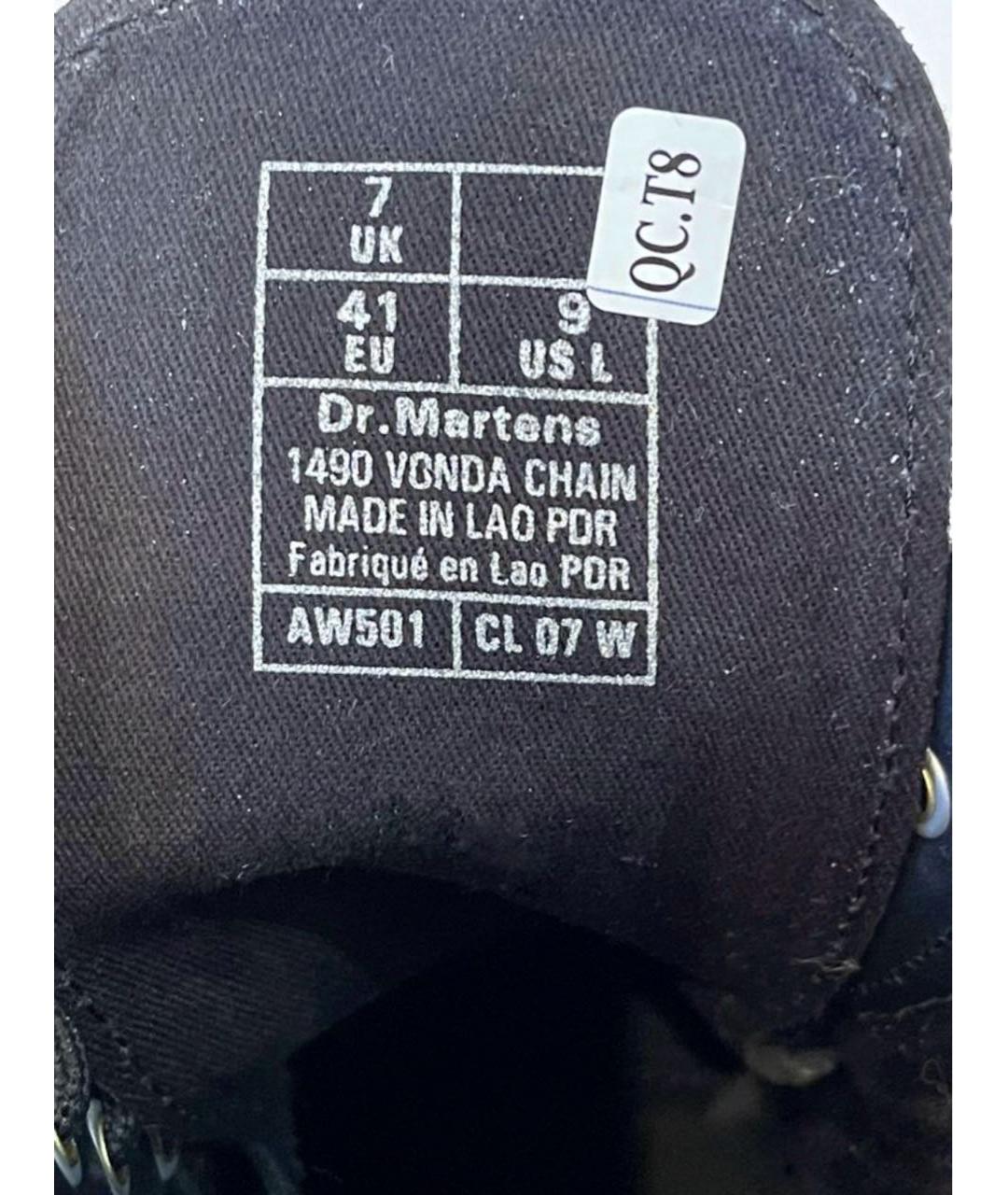 DR. MARTENS Черные кожаные ботинки, фото 7