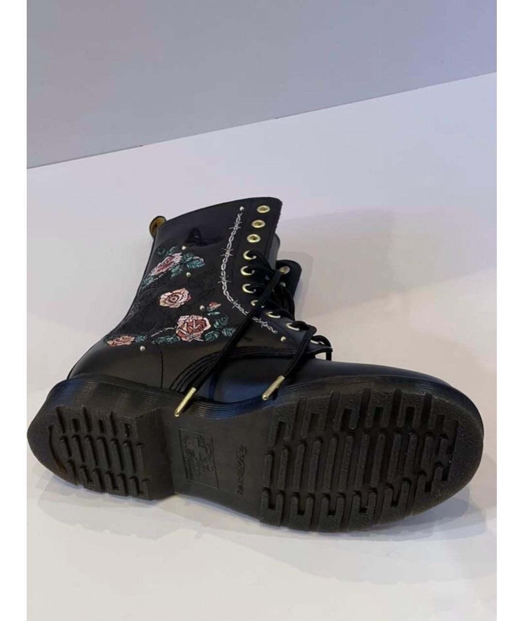 DR. MARTENS Черные кожаные ботинки, фото 5