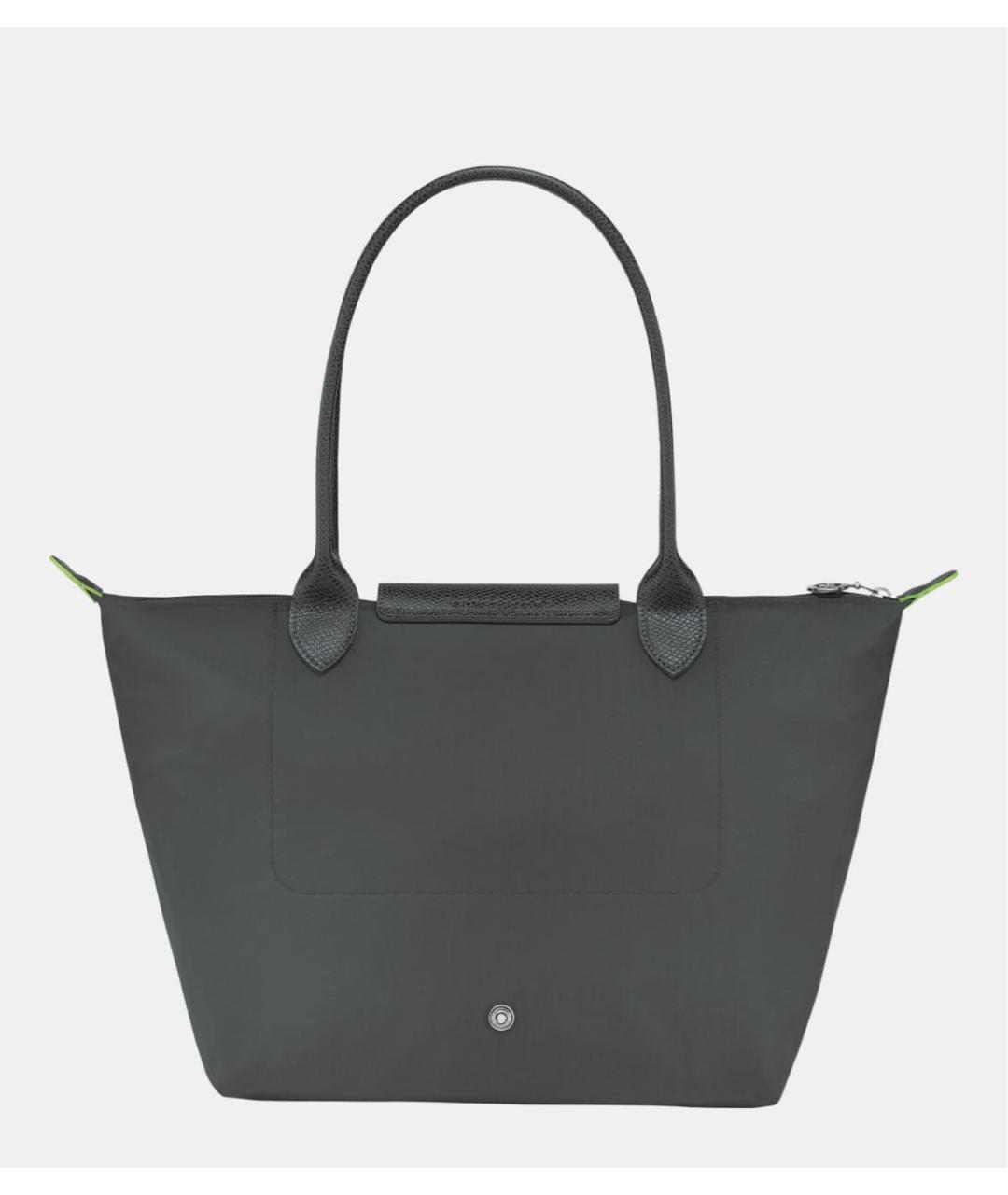 LONGCHAMP Серая кожаная сумка тоут, фото 3