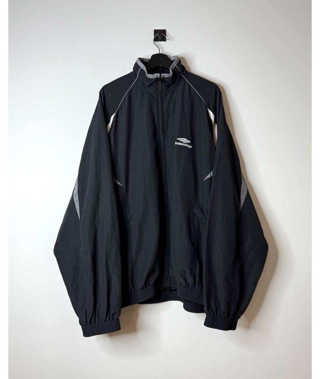 BALENCIAGA Черная полиэстеровая куртка, фото 2