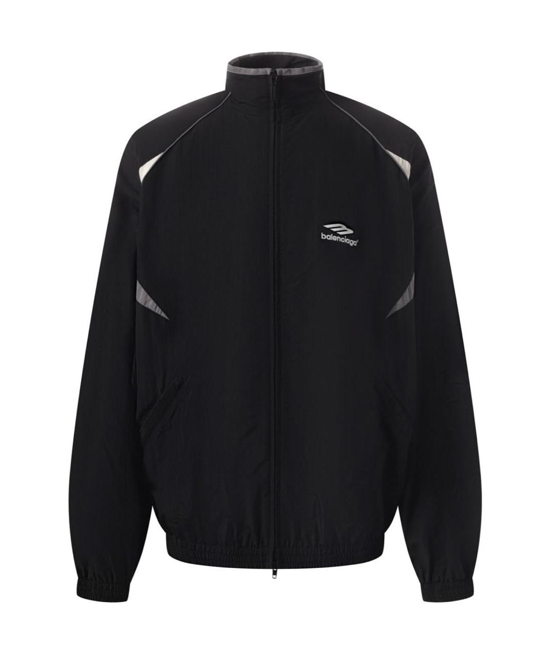 BALENCIAGA Черная полиэстеровая куртка, фото 1