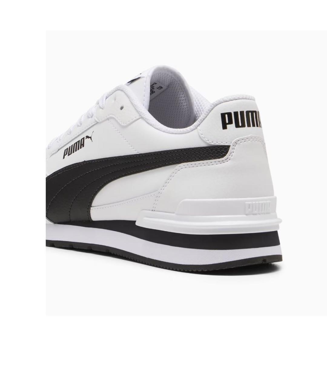 PUMA Белые низкие кроссовки / кеды из искусственной кожи, фото 4