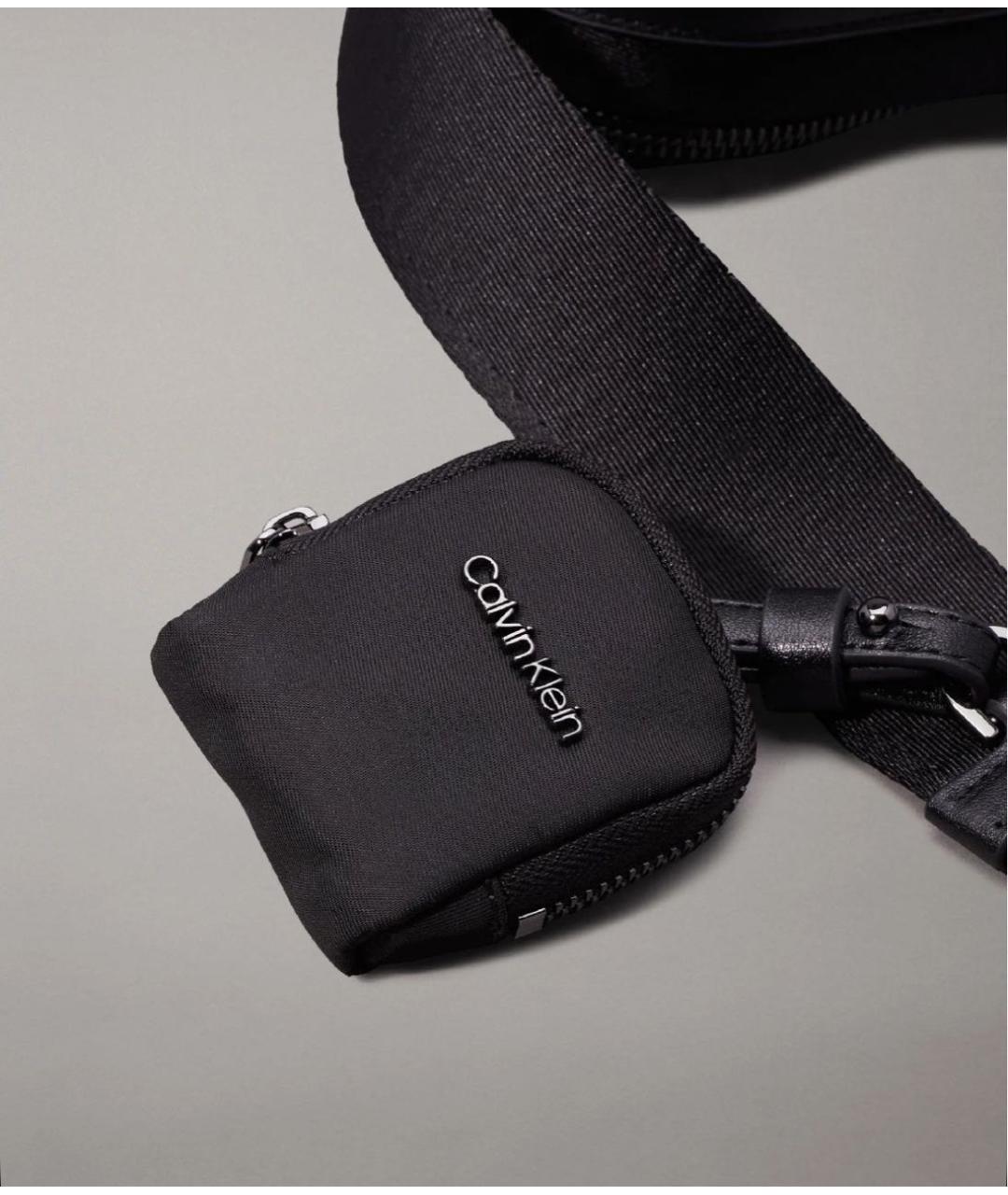 CALVIN KLEIN Черная сумка на плечо, фото 3