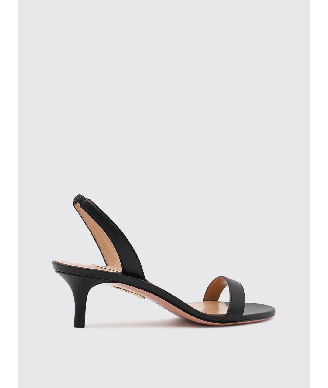 AQUAZZURA Черные босоножки, фото 3
