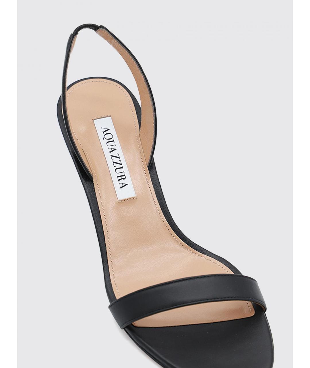 AQUAZZURA Черные босоножки, фото 4