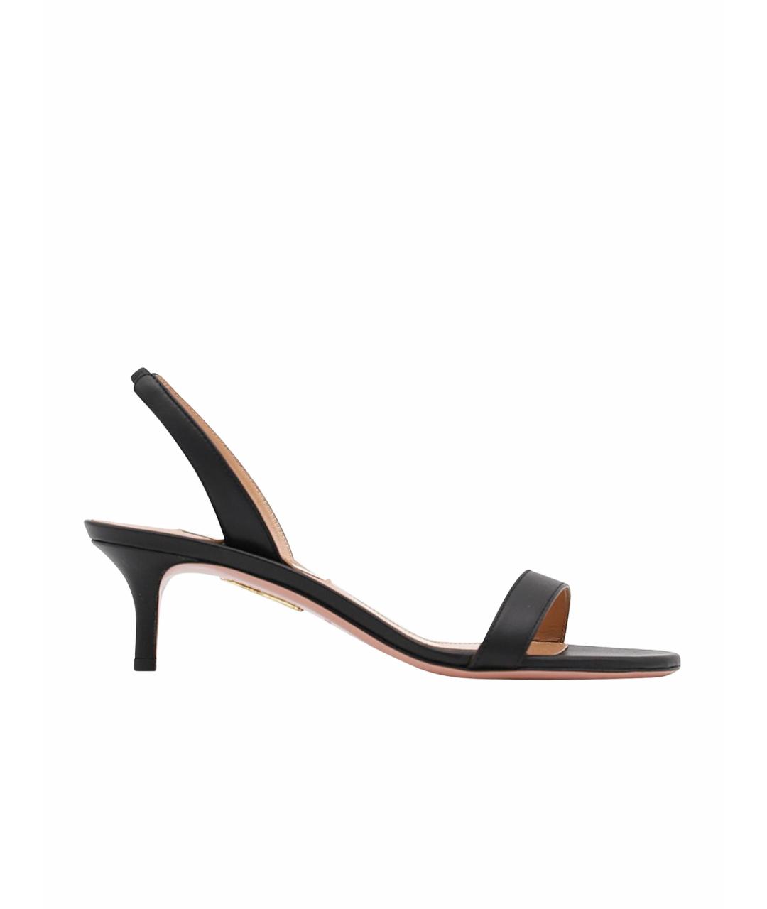 AQUAZZURA Черные босоножки, фото 1