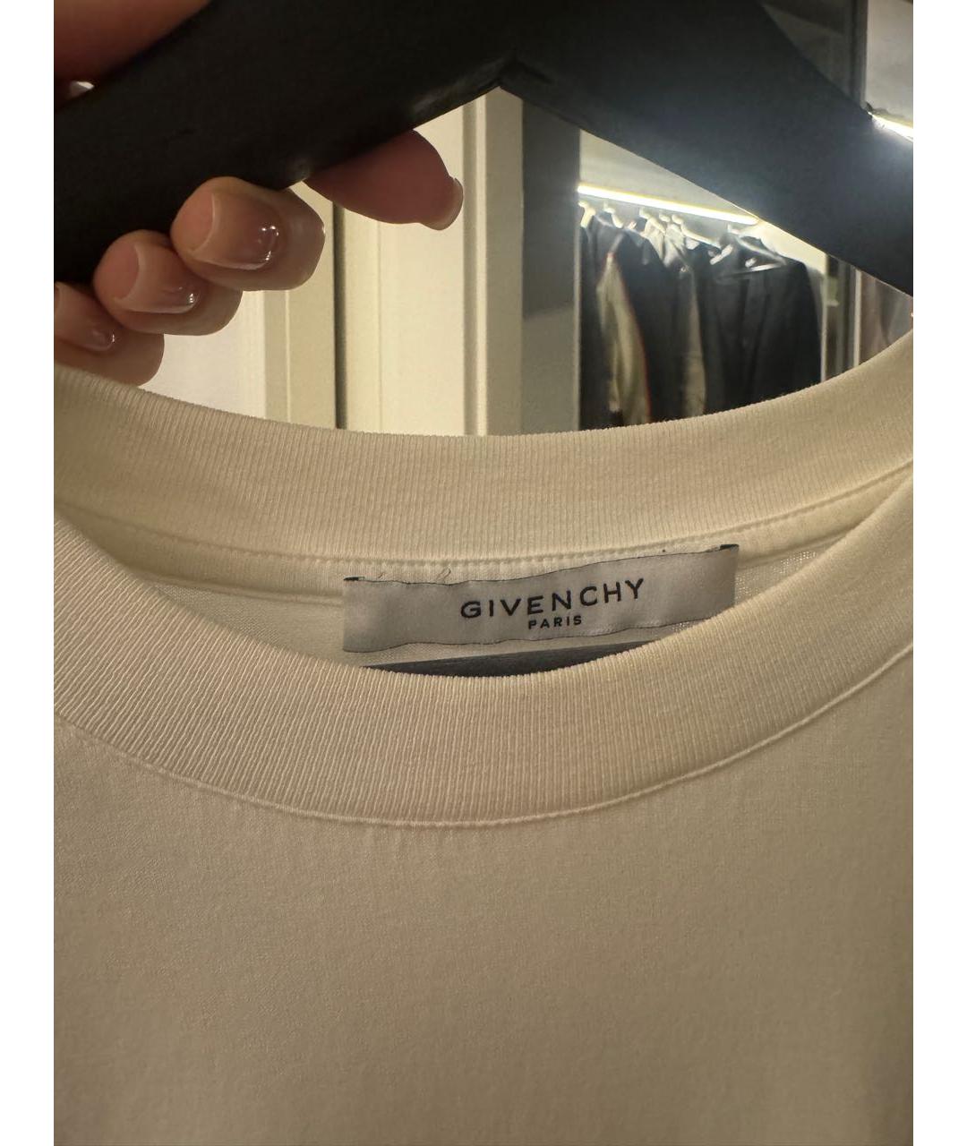 GIVENCHY Белая хлопковая футболка, фото 4