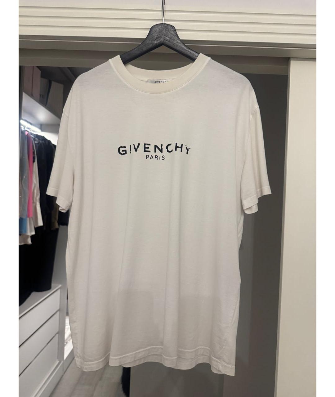 GIVENCHY Белая хлопковая футболка, фото 5