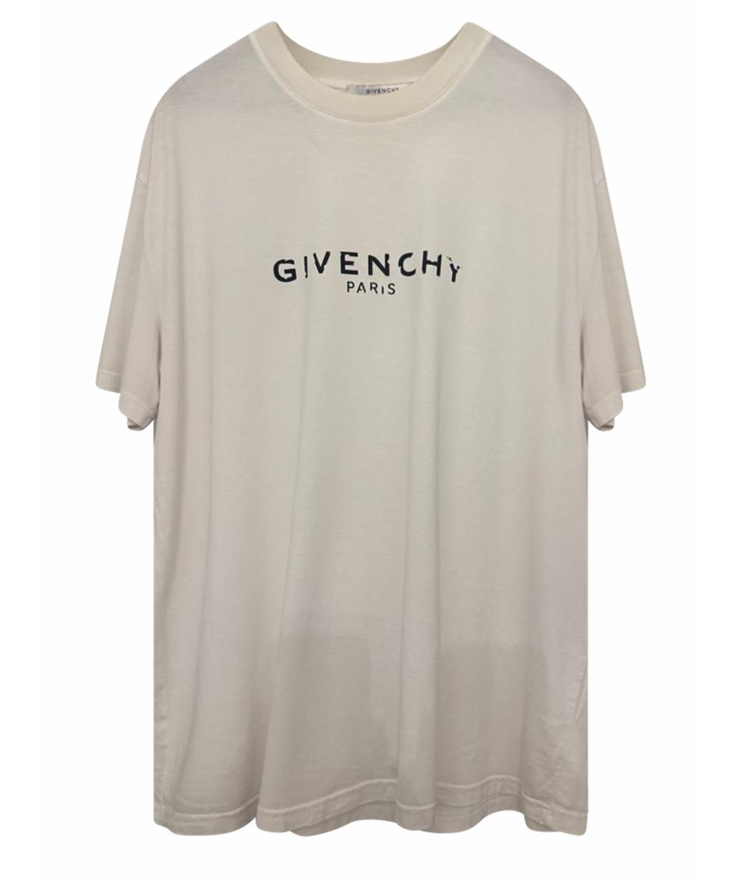 GIVENCHY Белая хлопковая футболка, фото 1